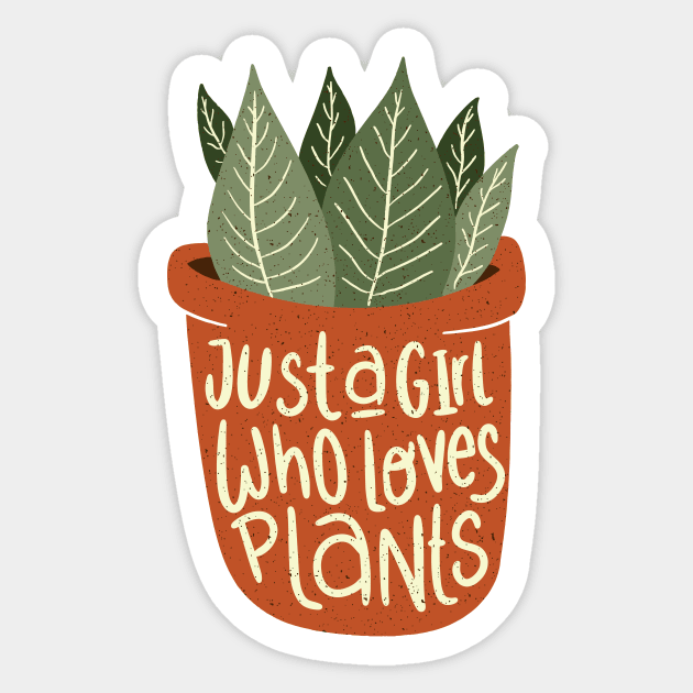 Girl Loves Plants Sticker by i.am.sarah